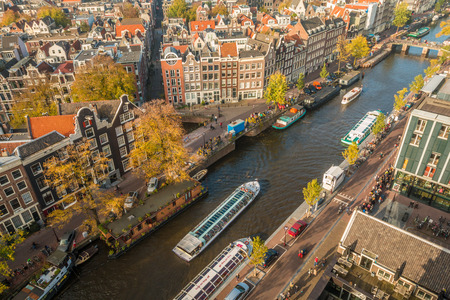 View of Amsterdamのeditorial素材