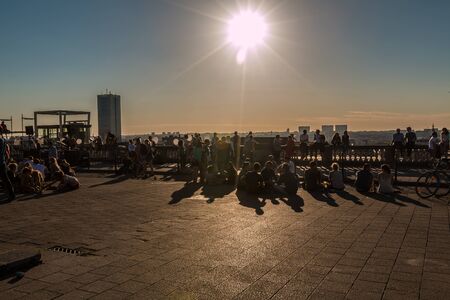 Sunset in Brusselsのeditorial素材