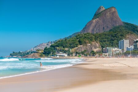 Ipanema beach in Rio de Janeiroのeditorial素材