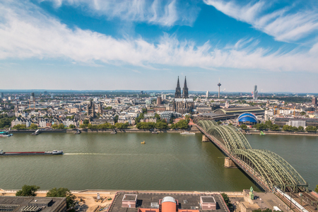 Nice view of Cologne in Germanyのeditorial素材