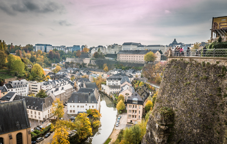 View of Luxembourg cityの写真素材