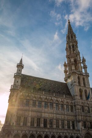 The old town hall of Brusselsの写真素材