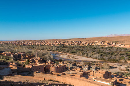Nice view of Valley of Roses in Morocco