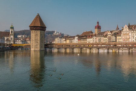 Nice view of Lucerne in Switzerlandのeditorial素材