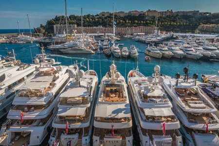 Yachts in Monacoのeditorial素材