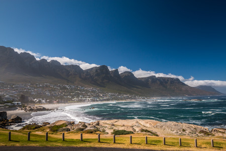 Camps Bay beach in Cape Townの写真素材