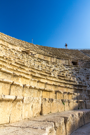 Amphitheater in Jerash Jordanの写真素材