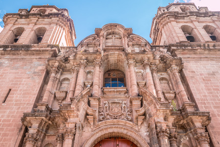 Jesuit chuch in Cusco Peruの写真素材