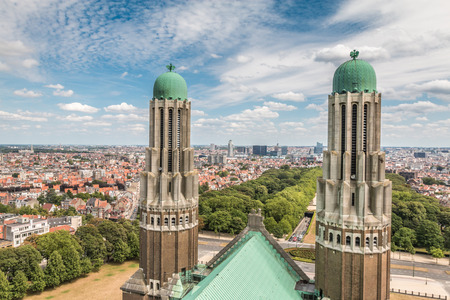 City view of Brussels Belgiumの写真素材