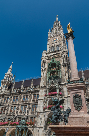 Old town hall of Munich in Germanyの写真素材