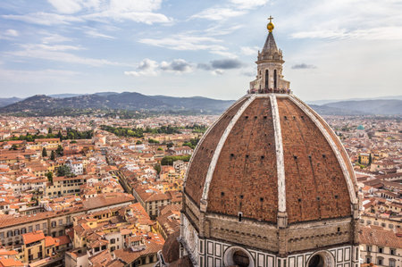 Dome of Florence Cathedralの写真素材