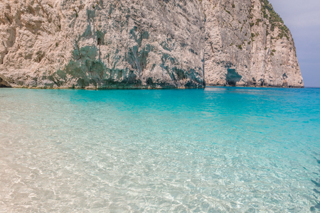 Navagio beach in Zakynthos Islandの写真素材