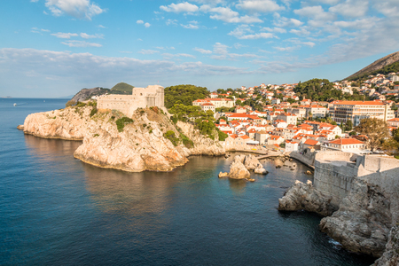Old walls of Dubrovnikの写真素材