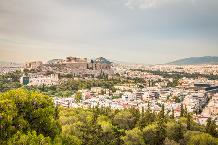The Acropolis in Athensの写真素材