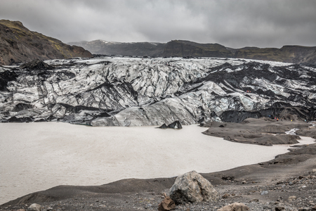 Glacier in Icelandの写真素材