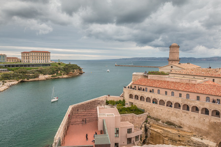 Fort in Marseille Franceのeditorial素材