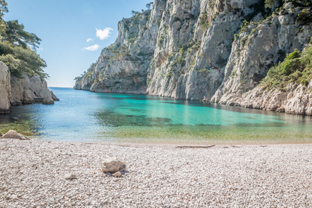 View of Calanques in southern Franceの写真素材