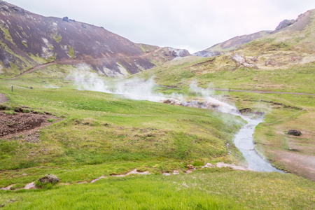 Hotsprings in Icelandの写真素材