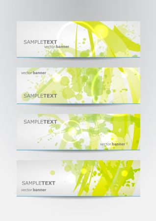 abstract banner set のイラスト素材