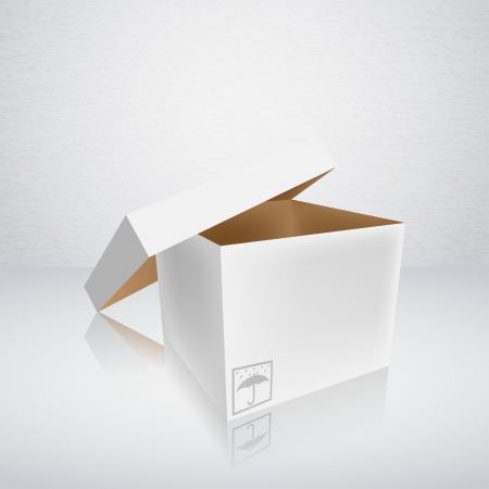 open packing boxのイラスト素材