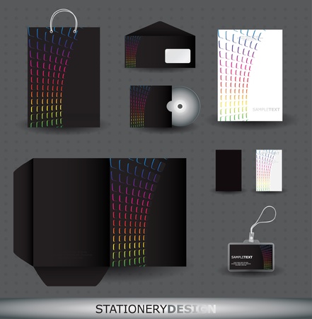 Stylish stationery design setのイラスト素材