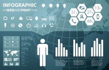 High quality business infographic elementsのイラスト素材