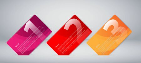 Colored abstract Option Barsのイラスト素材