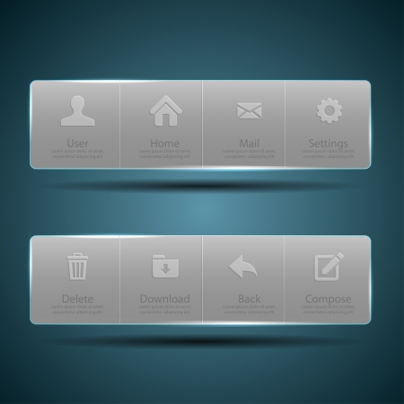 Web design Menu template のイラスト素材