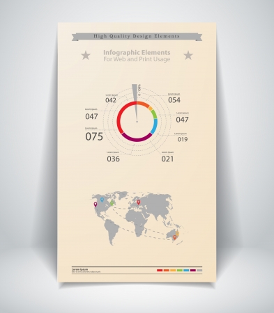 High quality business infographic elements のイラスト素材