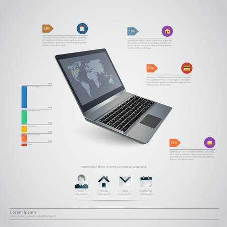 High quality business infographic elementsのイラスト素材