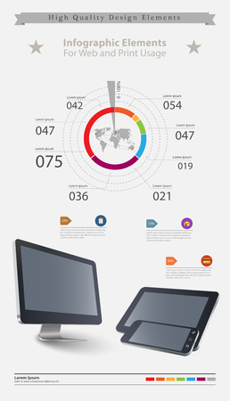 High quality business infographic elementsのイラスト素材