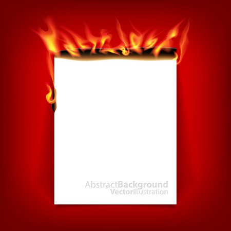 Burning paper.のイラスト素材