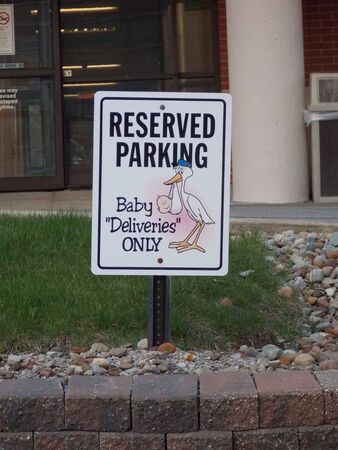 Pregnant Mother Parking Only Signのeditorial素材