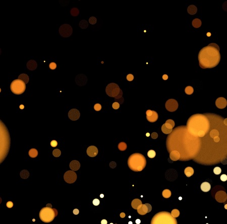Rising embers on a black backgroundの写真素材