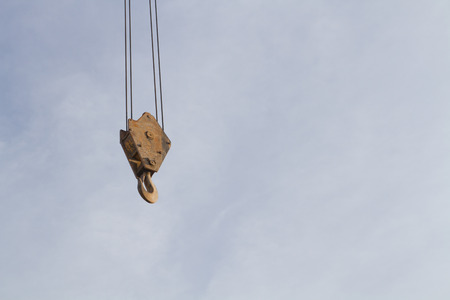 Crane hook on the sky の写真素材