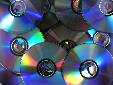 Many DVD           の写真素材