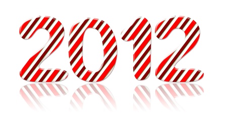 2012 Candy Cane happy new yearの写真素材