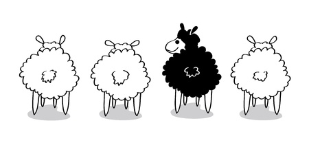 Black Sheep のイラスト素材
