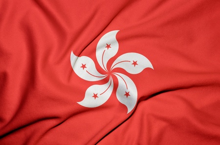 Hong Kong flag backgroundの写真素材
