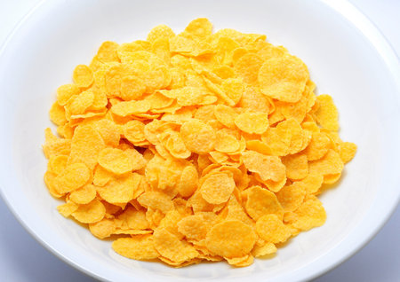 cornflakes in a bowl background