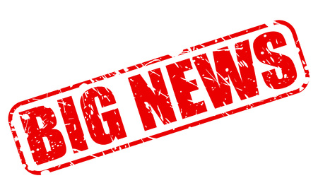 Big news red stamp text on whiteの写真素材