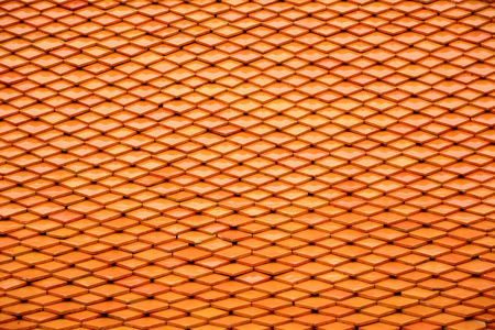Roof tile texture in temple backgroundの写真素材