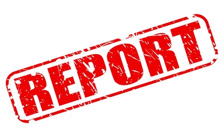 Report red stamp text on whiteの写真素材
