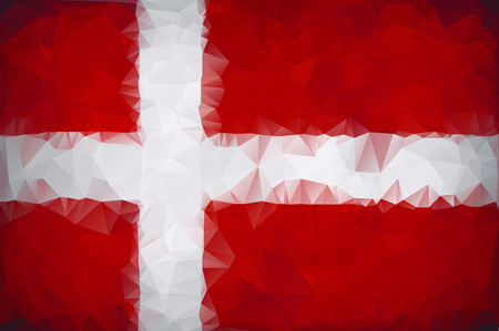 Denmark polygon flag texture backgroundのイラスト素材