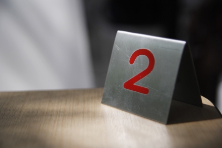 number 2の写真素材