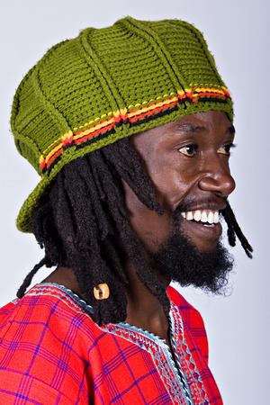 rasta man with traditional hat, people diversity seriesの写真素材