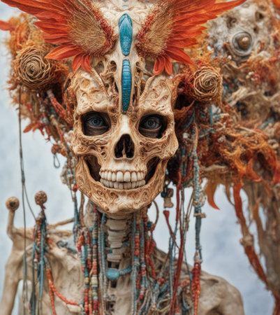 day of the dead, dia de los muertos mexican culture traditional celebrationの写真素材