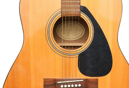 guitar silhouette isolated on a white background