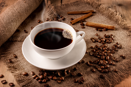Hot black coffeeの写真素材