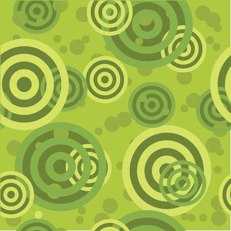   Retro green seamless circle backgroundのイラスト素材